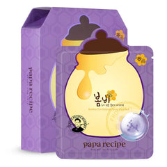 Papa Recipe Bombee Honey Mask Pack 25g 10 sheets Sheet Mask, Facial Skin Care, Deep Moisturizing Serum for Dry Skin Korean Skin Care, K Beauty, Ampoule Solidified, For radiant skin