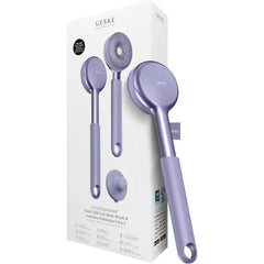 GESKE LED Sonic Full Body Brush 9 in 1 Body Cleansing Brush & Intensive Exfoliator with LED with SmartSonic Pulsations Expert Deep Cleansing & Massage Rough Skin Remover Adjustable Handle