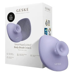 GESKE Body Brush 4 in 1 Design with Metal Ring Cleansing Brush for the Entire Body Professional Deep Cleaning Soft Silicone Bristles Ergonomic Two Finger Design