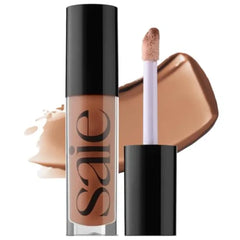 Saie Glossybounce - Hydrating Lip Gloss and Tinted Lip Oil Hybrid with Hyaluronic Acid & Jojoba Oil for Non-Sticky, Ultra-Shiny, Plump & Soft Lips - Everyday Makeup Essential