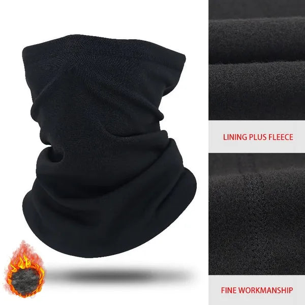 Pushtek Men's Windproof Fleece Neck Warmer & Ski Mask