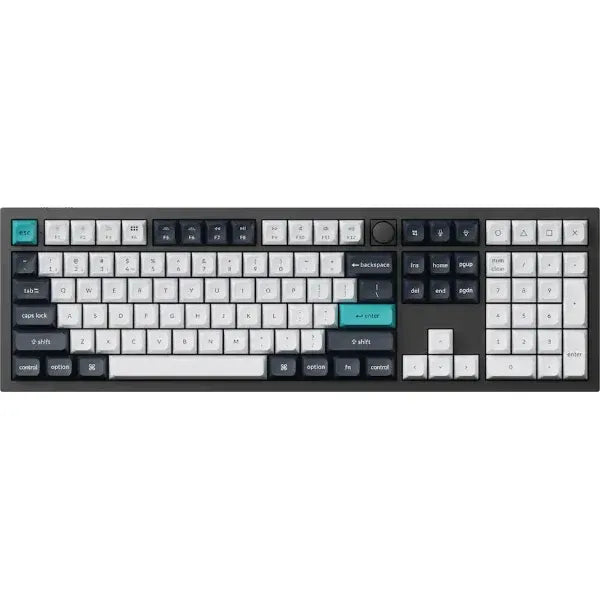 Keychron Q6 Max Wireless Mechanical Keyboard (Gateron Jupiter Brown Switches) - Carbon Black