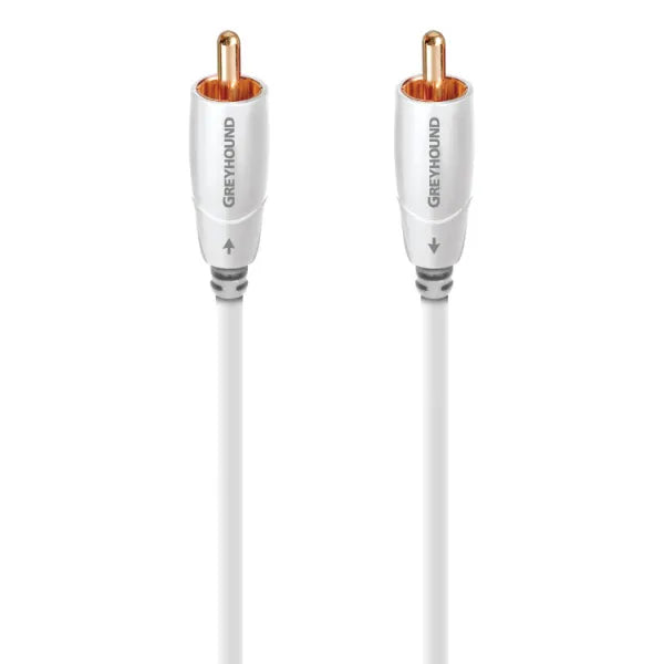 AudioQuest Greyhound Low-Frequency Subwoofer RCA Cable - White