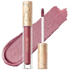 FOCALLURE Metallic Liquid Lipstick,Non Stick Cup Lip Gloss,High Impact Lip Color with Transfer-proof Wear,Long Lasting & Waterproof Lipstick Makeup for Women