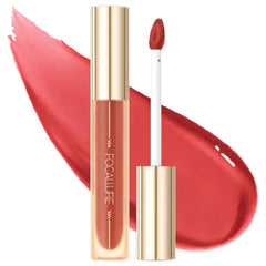 FOCALLURE Glasting Water lip Tint,Non-Sticky Long Lasting Liquid Lipstick,High Shine,Vivid 16 Colors,Glossy Finish Lipgloss for Daily Use