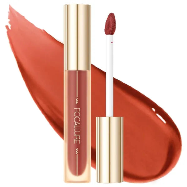 FOCALLURE Glasting Water lip Tint,Non-Sticky Long Lasting Liquid Lipstick,High Shine,Vivid 16 Colors,Glossy Finish Lipgloss for Daily Use