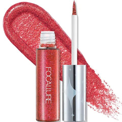 FOCALLURE Unearthing Mars Glitter Eyeliner, Waterproof Liquid Eyeliner Pencil, Smudge Resistant, Sparkling Finish, Quick Drying