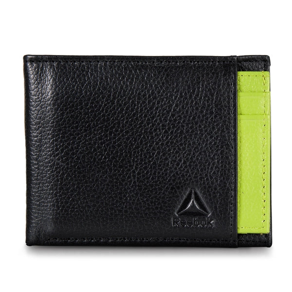 Reebok Leather Bifold Wallet with Card Case
