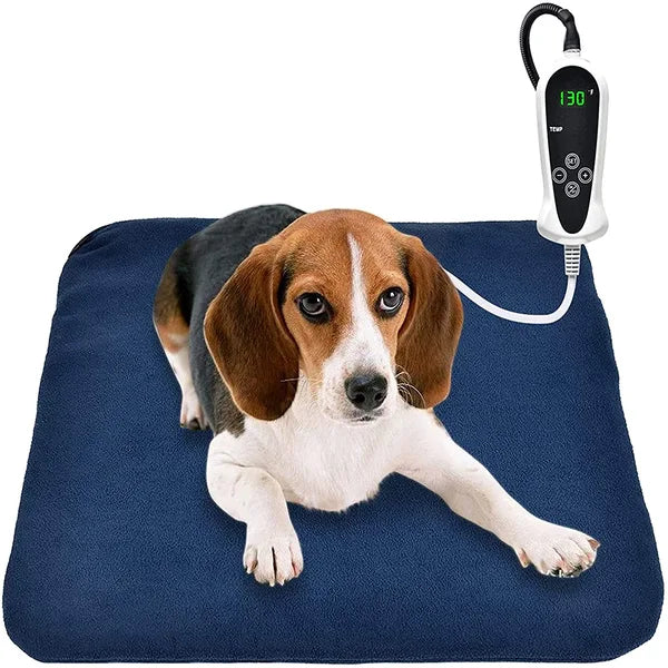 RIOGOO Pet Heating Pad - 18" x 18" Electric Heated Mat for Dogs & Cats with Auto Power Off