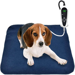 RIOGOO Pet Heating Pad - 18" x 18" Electric Heated Mat for Dogs & Cats with Auto Power Off