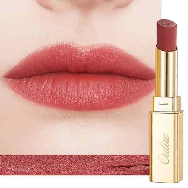 Oulac Red Matte Lipsticks for Women, Silky Velvet Matte Lipstick, Soft Smooth Texture, High Impact Lip Color, Weightless Formula Infused with Vitamin E