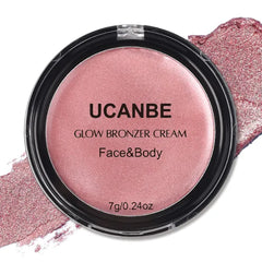 UCANBE Face & Body Cream Bronzer – Natural Sun-Kissed Glow, Buildable & Blendable Formula – Lightweight Illuminating Contouring Multi-Use Makeup Palette