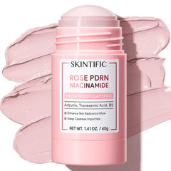 SKINTIFIC Clay Stick Face Mask – Deep Pore Cleansing, Blackhead Removal, Redness Soothing, Non-Drying Wash-Off Skincare