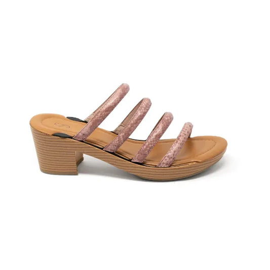Solely Jane Raleigh Heel with Brown Base Option - Rouge
