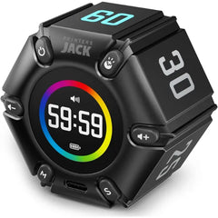 PRINTERS JACK Visual Pomodoro Cube Timer – Mute, Vibration & Adjustable Alert Focus Timer for Study, Work & Productivity