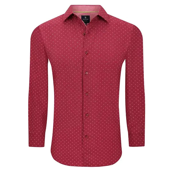 Tom Baine Men's Slim Fit Performance Button Down Dress Shirt