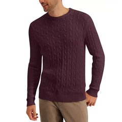 Men's Cable-Knit Cotton Sweater
