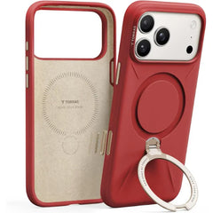 TORRAS Q3 Silicone Max Case with Stand, Fit for MagSafe, Liquid Silicone Soft Cozy Grip, 360 Spin Magnetic Stand, Camera Control, Protective Case for iPhone 16 Pro/ iPhone 17 & iPhone 17 Pro Max Silicone