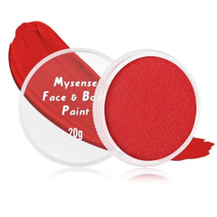 Mysense Clown Face Body Paint Makeup,Water Activated Painting for Adults Skeleton Skull Day of the Dead Cosplay SFX Costumes for Festivals Halloween