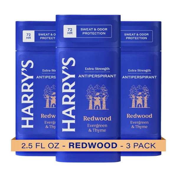 Harry's Extra-Strength Antiperspirant Deodorant, Sweat & Odor Control Antiperspirant for Men - 2.5 oz Pack of 3