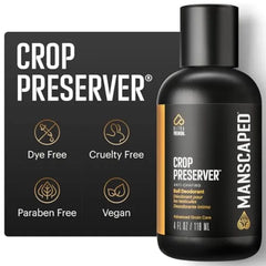 MANSCAPED The Crop Preserver, Men's Ball Deodorant, Male Care Hygiene Moisturizer, Anti-Chafing Groin Protection with Cooling Aloe Vera, 4 Fl Oz