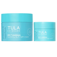 TULA Skin Care 24-7 Hydrating Day & Night Cream Fragrance Free - Nourishing Moisturizer for Face, Improves Skin Smoothness & Maintains Balance