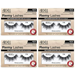 Ardell Remy Lashes – Remy Hair False Eyelashes with Invisiband, Soft & Lightweight Strip Lashes, 4 Pack