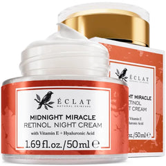 Eclat Skincare Face Cream – Anti-Aging, Vitamin C, Hyaluronic Acid & Retinol Moisturizers, Hydrating, Firming & Brightening Face Creams for Women & Men - 50 ml