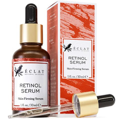 Eclat Skincare Face Serum – Vitamin C, Retinol, Hyaluronic Acid & Niacinamide Serums, Targeting Dark Spots, Fine Lines, Hydration, Pores & Skin Texture - 1 Fl Oz