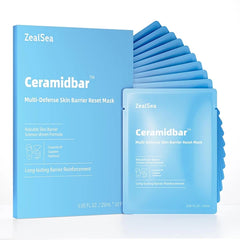 ZealSea Hydrating Face Masks – Natural Sheet Masks for Women, Teens & Girls | Soothing, Moisturizing Skincare with Cica & Ceramide | Spa Gift Set for All Skin Types (7/14/21/28 Pack)