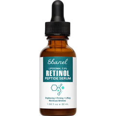 Ebanel Retinol Serum for Face with Vitamin C, Peptides & Hyaluronic Acid, Anti Aging Face Serum for Fine Lines, Uneven Skin Tone, Dark Spots & Texture, Pore Minimizer with Resveratrol & Niacinamide