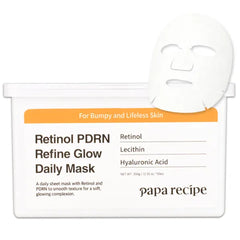 Papa Recipe Daily Sheet Mask PDRN x Collagen For Dry, Less Firm looking Skin, Korean Face Mask for Bouncy looking Skin