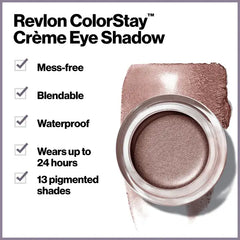 Revlon Colorstay Creme Eye Shadow, Longwear Blendable Matte or Shimmer Eye Makeup, Emerald, 0.18 oz