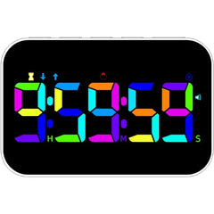 WUDAUG Rechargeable RGB Digital Kitchen Timer with Countdown, Vibration Alert & Adjustable Brightness for Cooking & Study
