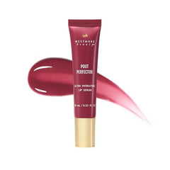 Westmore Beauty Pout Perfector Lip Gloss Intensely Hydrating Sheer Tinted Balm with Hyaluronic Acid & Vitamin E Plumps & Nourishes Dry, Cracked Lips for a High Shine Finish