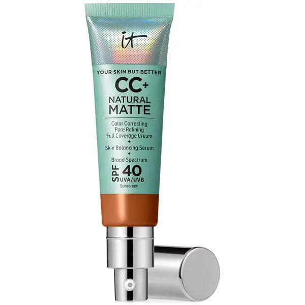 IT Cosmetics CC+ Cream Matte Foundation SPF 40 for Oil-Free, Long-Lasting Matte Finish