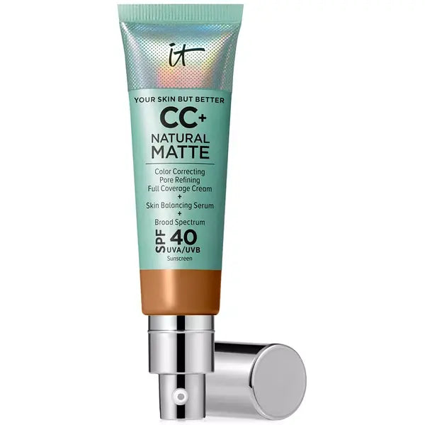 IT Cosmetics CC+ Cream Matte Foundation SPF 40 for Oil-Free, Long-Lasting Matte Finish