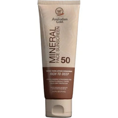 Australian Gold Tinted Mineral Face Sunscreen SPF 50, 2.5 Fl Oz