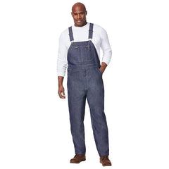 Liberty Blues Big & Tall by KingSize Lightweight Comfort Denim Overall