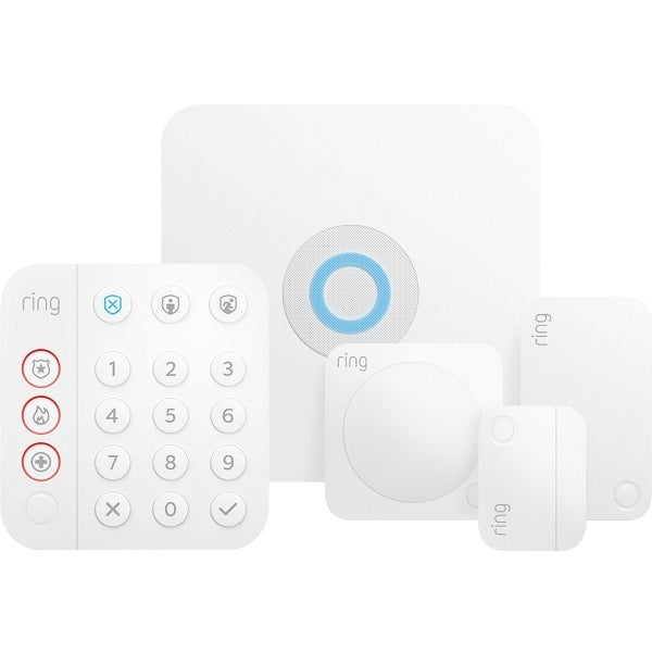 Ring Security Alarm Home Security Kit 5-Piece - White