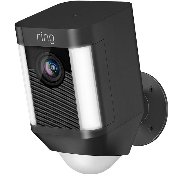 Ring Security Spotlight Outdoor Battery-Powered (8SB1S7-BEN0) Camera Black