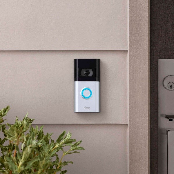 Ring Video Doorbell 4 With Video Previews Satin Nickel
