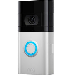 Ring Video Doorbell 4 With Video Previews Satin Nickel