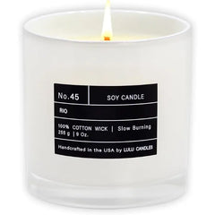Lulu Candles Smells Warm & Woody Luxury Scented Soy Jar Candle Hand Poured in The USA Highly Scented Long Lasting .