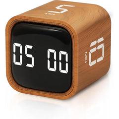 VEWINGL Cube Productivity Timer with Preset & Custom Countdown Modes, Silent/Vibrate/Sound Alerts, and Pause/Resume for Work, Study & Kitchen Use