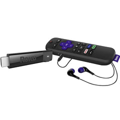 Roku Streaming Media Player Streaming Stick + Headphone Edition (3811R) Black