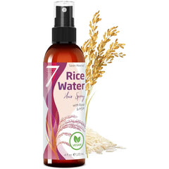 Seven Minerals Fermented Rice Water Hair Growth Spray – Biotin, Rosemary, Aloe Vera & Botanicals | Vegan, Non-Greasy Formula for Thicker, Longer, Softer Hair (4 fl oz)