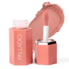 Palladio Liquid Blush for Cheeks & Lips 2-in-1 Makeup Face Blush, Weightless Cream Formula, Smudge Proof Long-Wearing Pigmented Blush, Natural Look Makeup Face Blushes, Dewy Finish