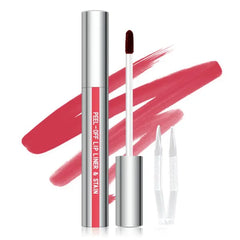 Cilrofelr Peel Off Lip Liner Stain with Tweezer, Long Wear Tattoo Lip Liner, Peel Off Lip Stain with Matte Finish, Long Lasting, Waterproof, Transfer-proof, Highly Pigmented Color
