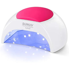 SUNUV SUN2C UV Light for Nails, UV LED Nail Lamp with 4 Timer Settings, Curing Lights Compatible with All Gel Polish